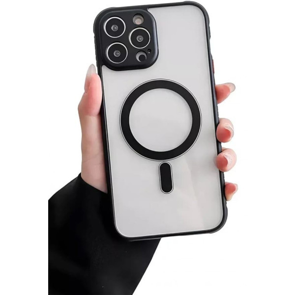 Apple Чохол Skin Clear Case with MagSafe для iPhone 14 Pro Black Харьков - изображение 1