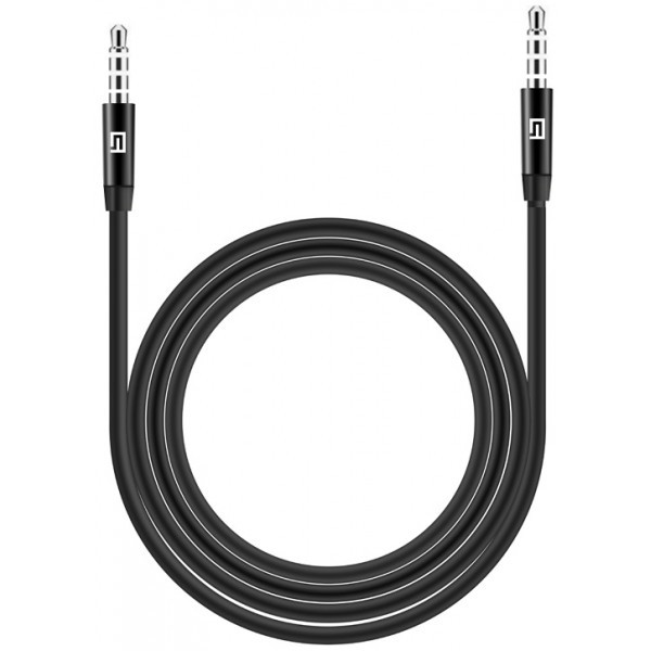 Аудіо-кабель ArmorStandart 3.5mm (mini-Jack) Male to 3.5mm (mini-Jack) Male 1m Black (ARM76890) (Код Харків - зображення 1