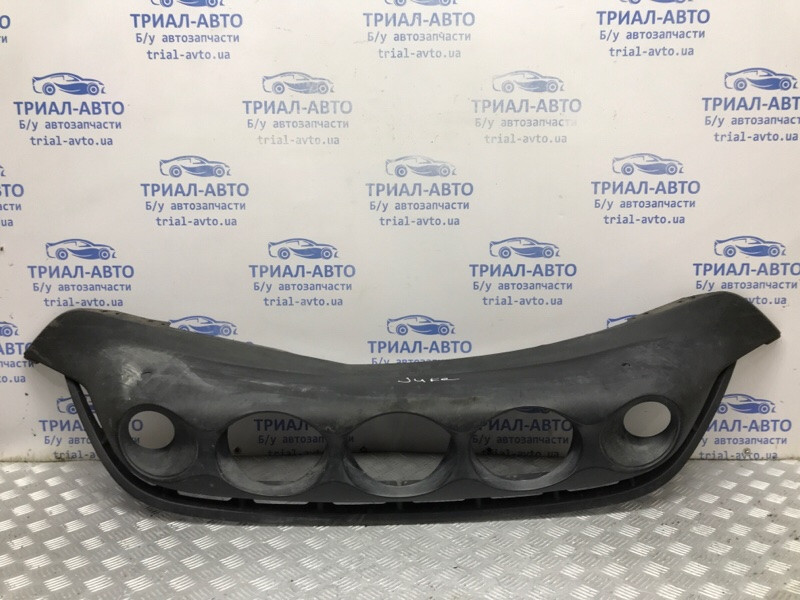 Решетка бампера (губа с круглыми заборниками) Nissan Juke F15 1.6 TURBO MR16DDT 2010 (б/у) Київ - зображення 1