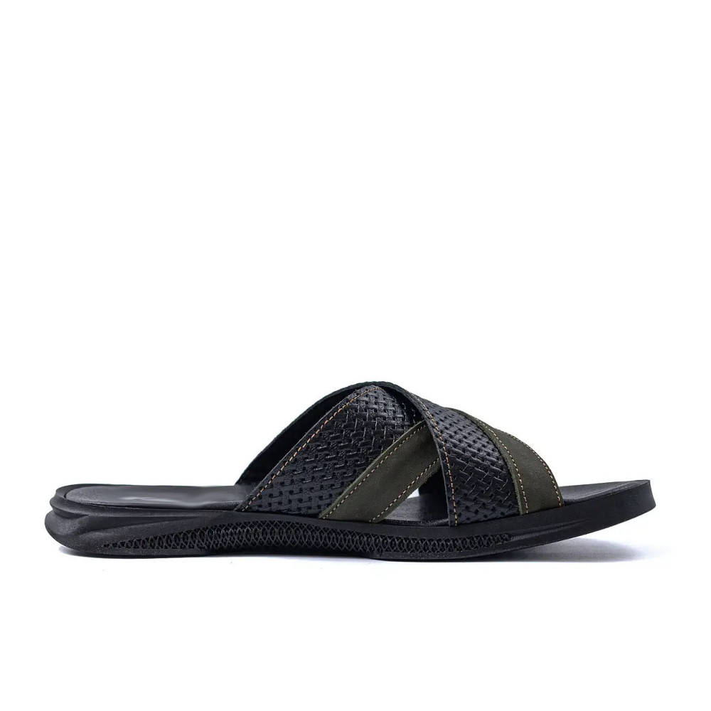 Мужские кожаные  летние шлепанцы-сланцы Київ - зображення 2