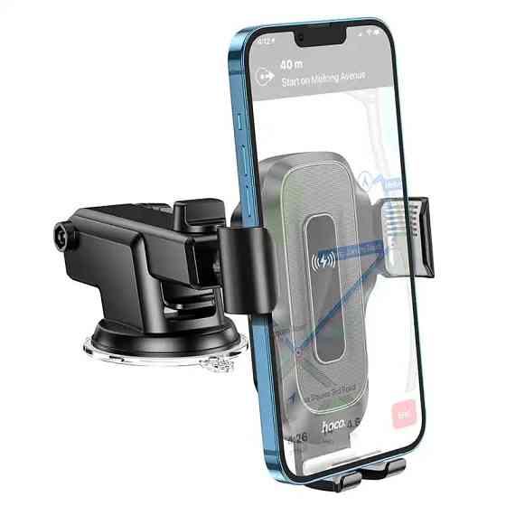 Автодержатель с БЗУ Hoco HW3 Wise 15W (center console) Херсон