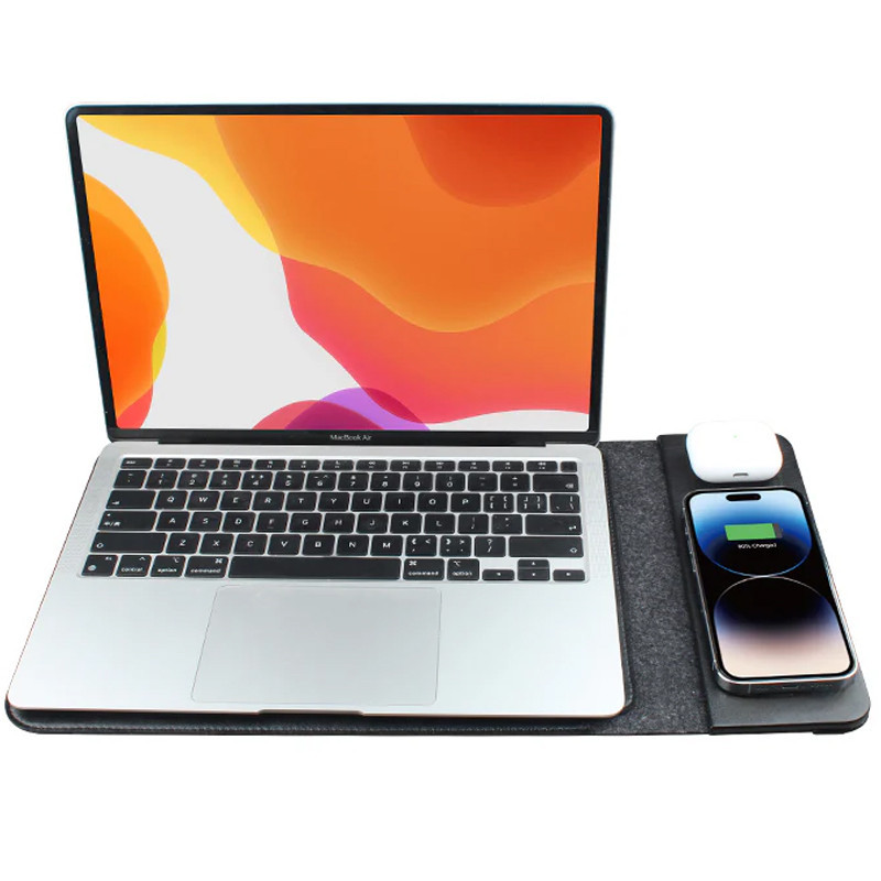 Подставка-чехол для ноутбука STAND JD-S97 с БЗУ 4in1 15W (13-14'') Херсон - изображение 2