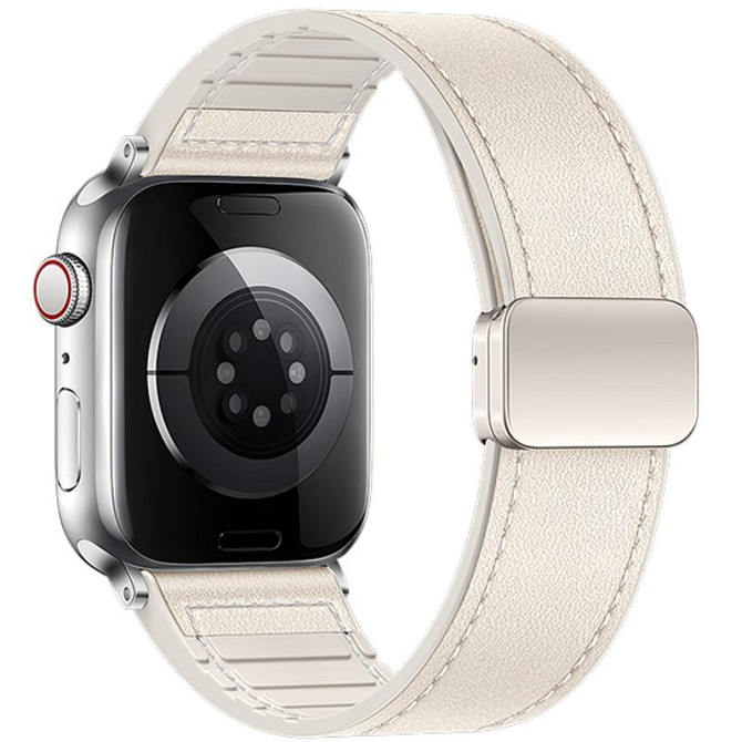 Ремешок Hoco WA34 Basic magnetic buckle silicone leather strap для Apple watch 44/45/46/49mm Херсон - зображення 2