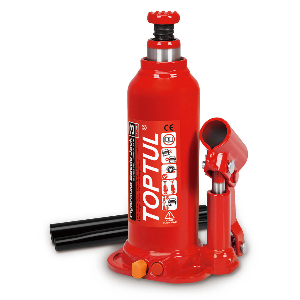 Домкрат бутылочный гидравлический 3т 188-363 мм TOPTUL JHAB0103 Харків - зображення 1