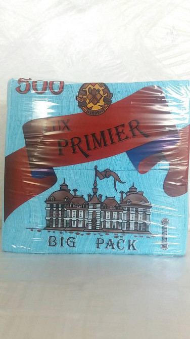 Салфетка бумажная барная (столовая) 500лист Премьер Бирюза (1 пач) Харьков - изображение 1