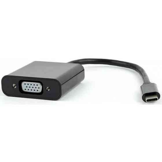 Адаптер Cablexpert USB Type-C - VGA (M/F) 0.15 м Чорний (AB-CM-VGAF-01) (Код товару:34621) Харків