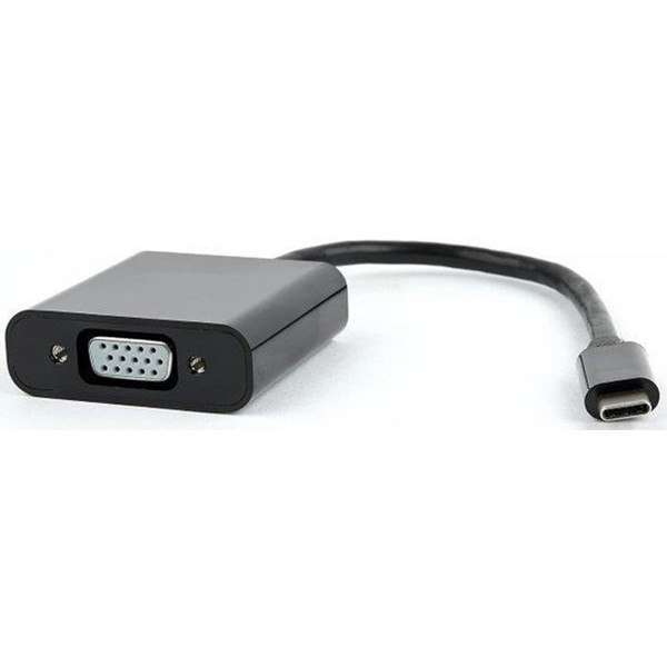 Адаптер Cablexpert USB Type-C - VGA (M/F) 0.15 м Чорний (AB-CM-VGAF-01) (Код товару:34621) Харьков - изображение 1