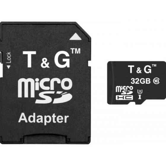 Карта пам'яті T&G microSDHC 32GB UHS-I U3 Class 10 + SD-adapter (TG-32GBSD10U1-01) Харків