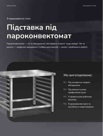 Професійні меблі з нержавіючої сталі для кухонь Тернополь