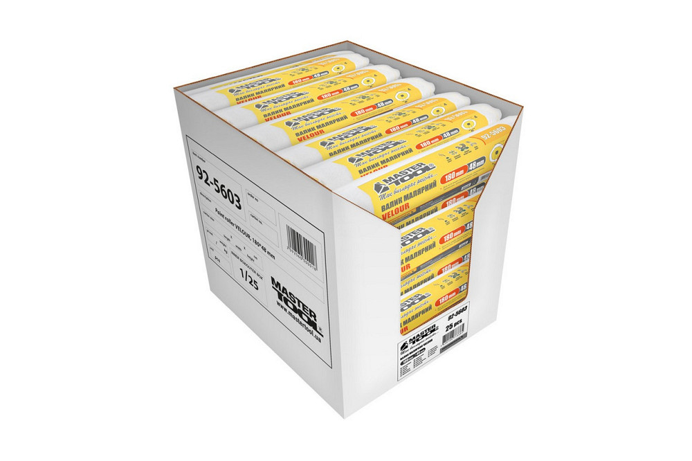 Валик малярный MASTERTOOL Velour 48/180/4 мм Ø 8 мм 92-5603_Р Харків - зображення 4
