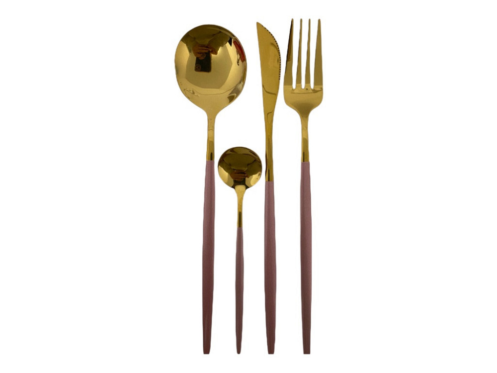 Набор столовых приборов розовый на 4 персоны (код 00470) Киев - изображение 12