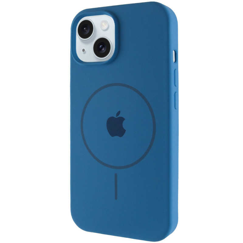 Чехол Silicone Case Full Protective (AA) with MagSafe для Apple iPhone 15 (6.1") Херсон - зображення 1