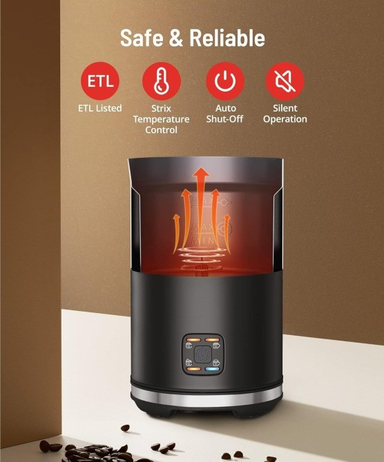 Спінювач молока PARIS RHÔNE, автоматичний капучінатор теплого та холодного молока 4-в-1 Капучинатор Косов - изображение 5