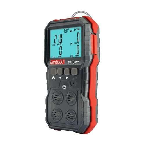 Газоанализатор 4-в-1 (кислород (O2), монооксид углерода (CO), сероводород (H2S), горючий газ WINTACT Харків - зображення 2
