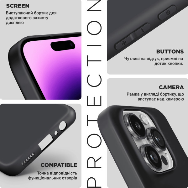 Чохол ArmorStandart Matte Slim Fit Camera Cov для Xiaomi Poco F9 Ultra 5G Black (ARM92750) Харків - зображення 4