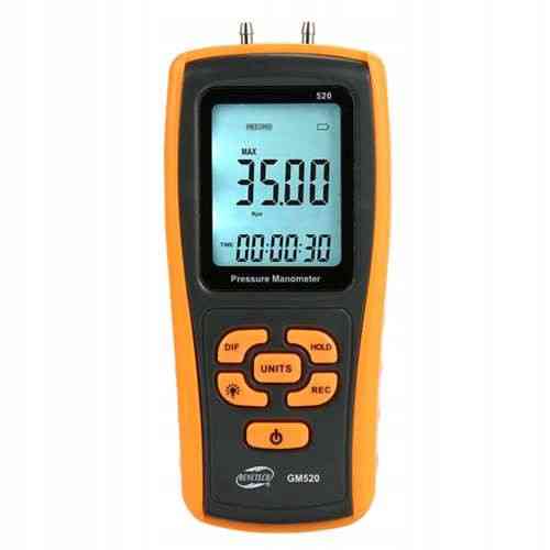Дифманометр цифровой USB, ±35 кПа BENETECH GM520 Харьков