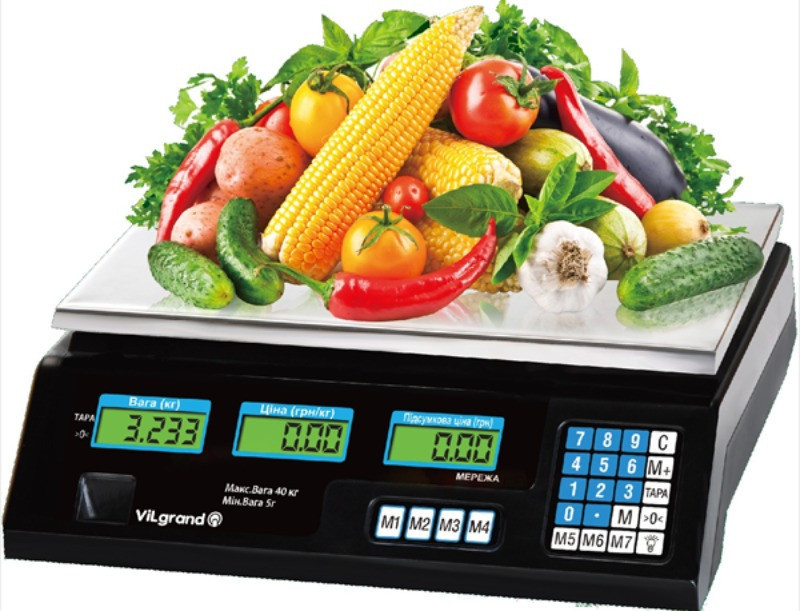 Весы торговые 40кг Vilgrand VES-6V-40 Київ - зображення 1