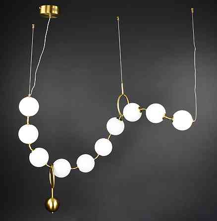 Люстра стельова LED MBJ9-1650 Латунь 30-160х20х150 см. Київ