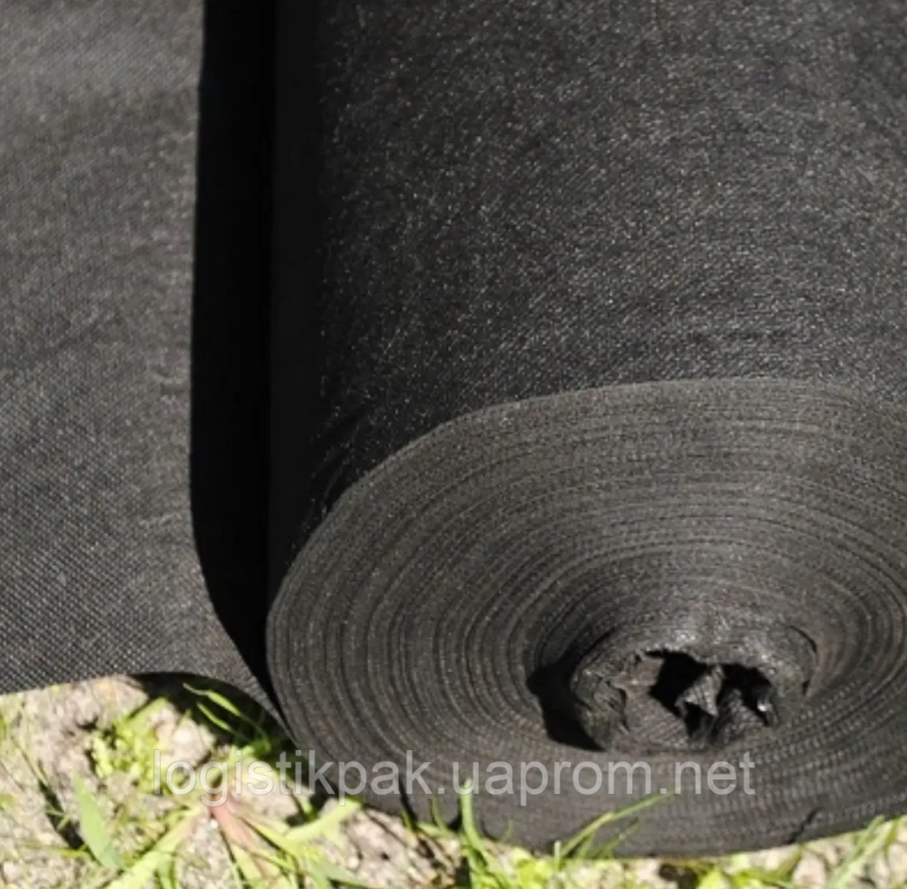 Геотекстиль  (130 г/м²) 1.2*50 черный геотекстиль садовый Харків - зображення 5