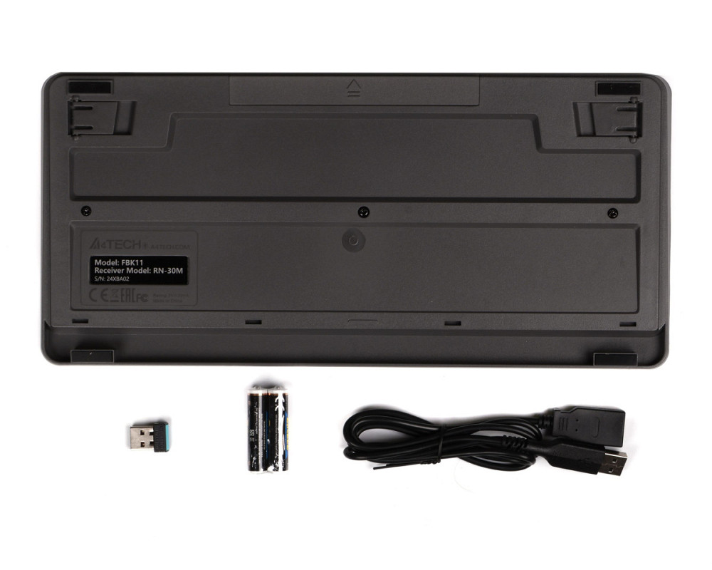 Клавиатура беспроводная A4Tech Fstyler FBK11(Grey) серая Київ - зображення 6