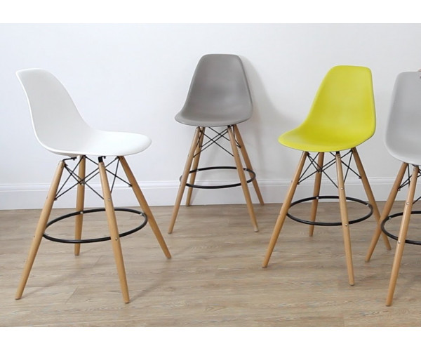 Стілець Тауер Вуд барний високий темно-сірий Дніпро - зображення 2