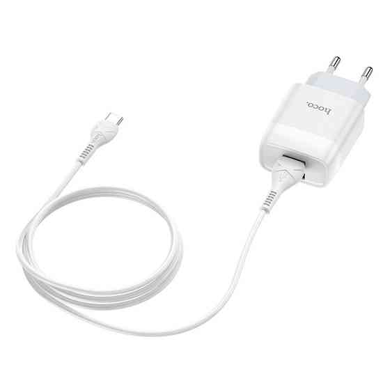 СЗУ Hoco C73A Glorious 2.4A (2USB-A) + кабель USB to Type-C Херсон