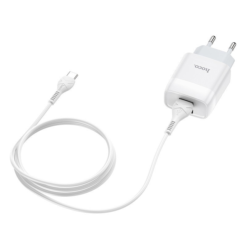СЗУ Hoco C73A Glorious 2.4A (2USB-A) + кабель USB to Type-C Херсон - зображення 4