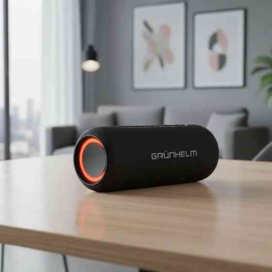 Колонка портативная Bluetooth Grunhelm GW-01 BLK черная Киев