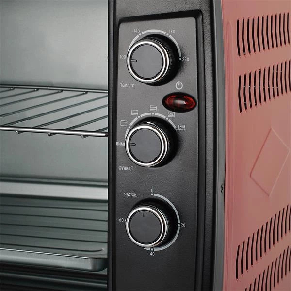 Печь электрическая Vilgrand VOE 650-18 RED 65 л красная Київ - зображення 4