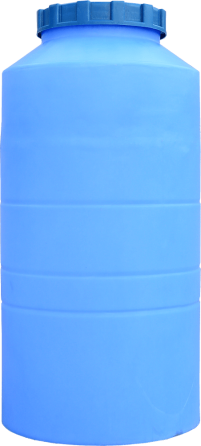 Емкость 250 л вертикальная ВО ПБ голубая Київ