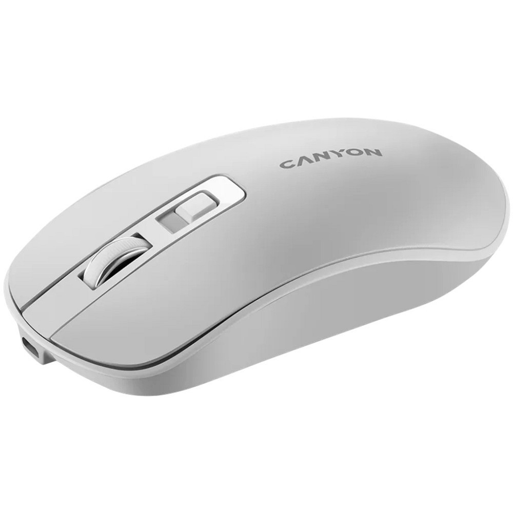 Мышь компьютерная безпроводная Canyon Wireless White CNS-CMSW18PW белая Київ - зображення 3