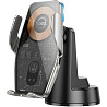 Автомобільний тримач Hoco HW27 Traveler infrared RGB wireless fast charging Metal Gray Харків