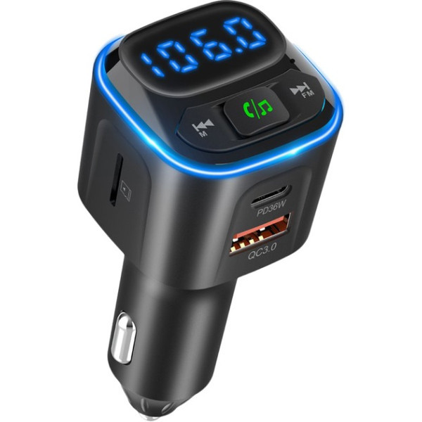 FM-трансмітер Gelius Tune GP-FMT051 36W QC+DP Black (Код товару:41530) Харків - зображення 1