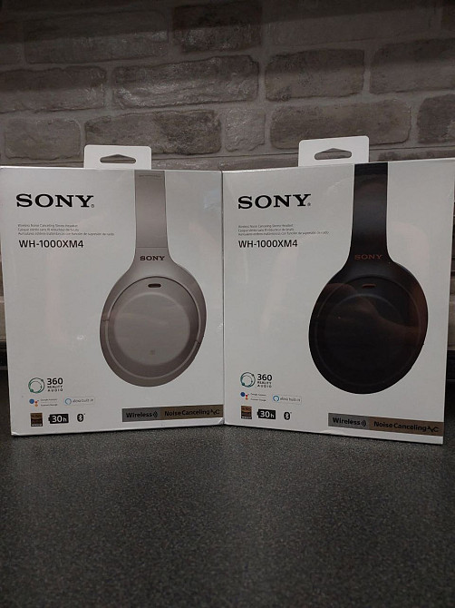 Sony WH-1000XM4 Silver — оригінальні бездротові Bluetooth навушники Киев - изображение 1