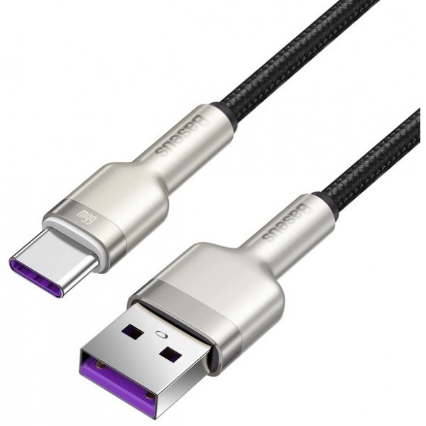 Кабель Baseus Cafule USB to Type-C 66W 1m Black (CAKF000101) Харків - зображення 4