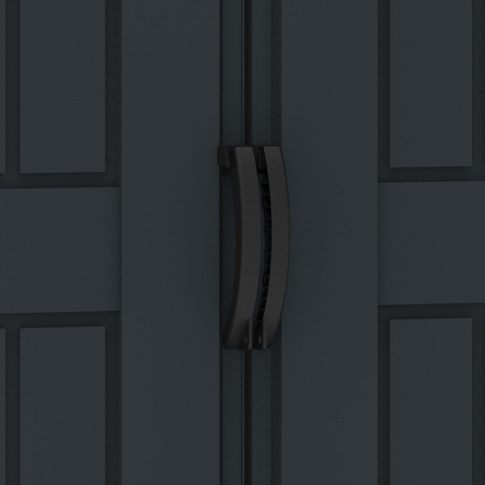 Сарай пластиковый YardMate 171x171x210 см темно-серый Киев - изображение 3