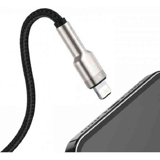 Кабель Baseus Cafule Metal Data Type-C to Lightning PD 20W 0.25m Black (CATLJK-01) Харків