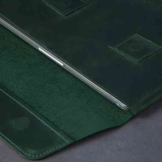 Чехол для ноутбука винтажный Incarne Line MacBook Pro 13" 2016-2025 line-green-vintage-pro-13 зелены Київ