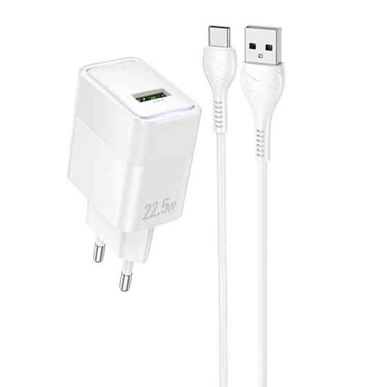 СЗУ Hoco CS111A Lounge PD22.5W (1USB-C) + кабель USB to Type-C Херсон