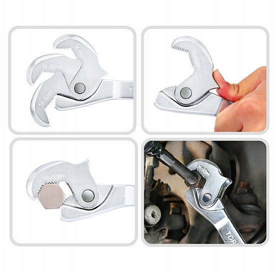 Ключ двусторонний универсальный самозажимной 8-32мм TOPTUL AEAX3A32 Харків - зображення 5