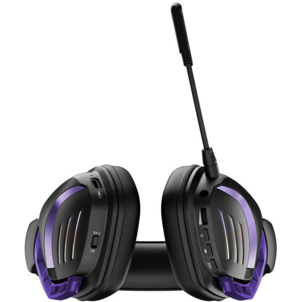 Bluetooth-гарнітура Proove Gaming Rage (APP) Black/Purple (WHRG00020001) Харків - зображення 7