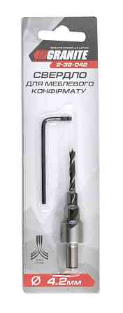 Сверло для мебельного конфирмата GRANITE 4.2 мм 2-32-042 Харків