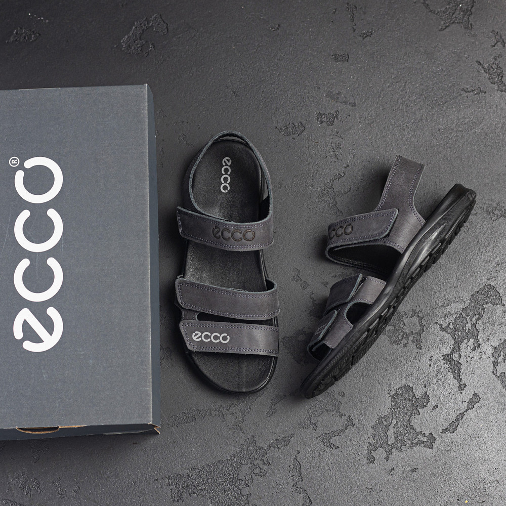 Мужские кожаные сандалии E-series Grey Київ - зображення 10