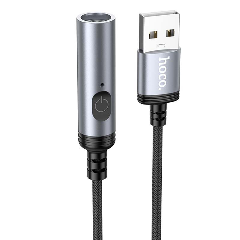 Портативный прикуриватель зажигалка Hoco UA30 USB Херсон - зображення 3