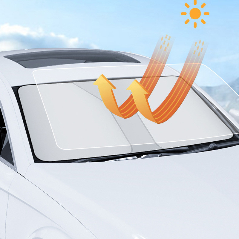 Портативный солнцезащитный автомобильный козырек на лобовое стекло (1.45x0.80m) Херсон - зображення 3