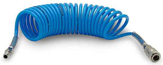 Шланг спиральный быстросъёмный 5,5x8мм L=5м полиуретановый AIRKRAFT AHC46-A Харьков