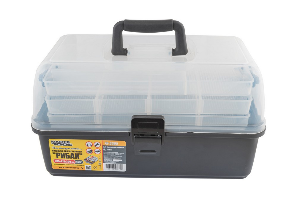 Ящик органайзер MASTERTOOL РЫБАК 14,5" 365х215х200 мм 79-3005 Харків - зображення 1