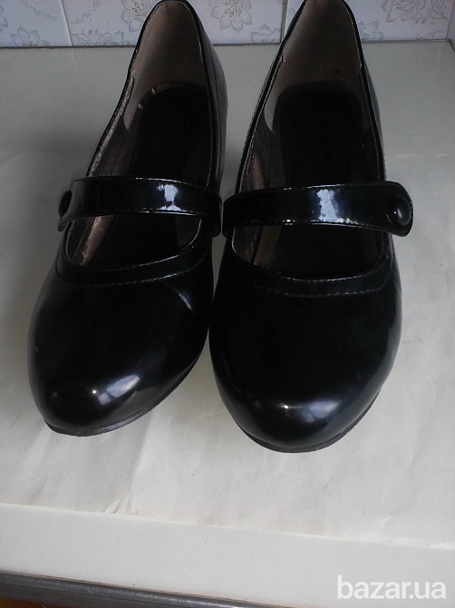 Туфли лаковые черные Киев - изображение 2