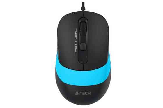 Мышь компьютерная проводная A4Tech Fstyler FM10 Black/Blue синяя Киев