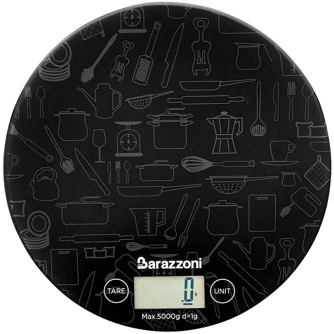 Весы кухонные Barazzoni 80208006002 5 кг черные Київ - зображення 1